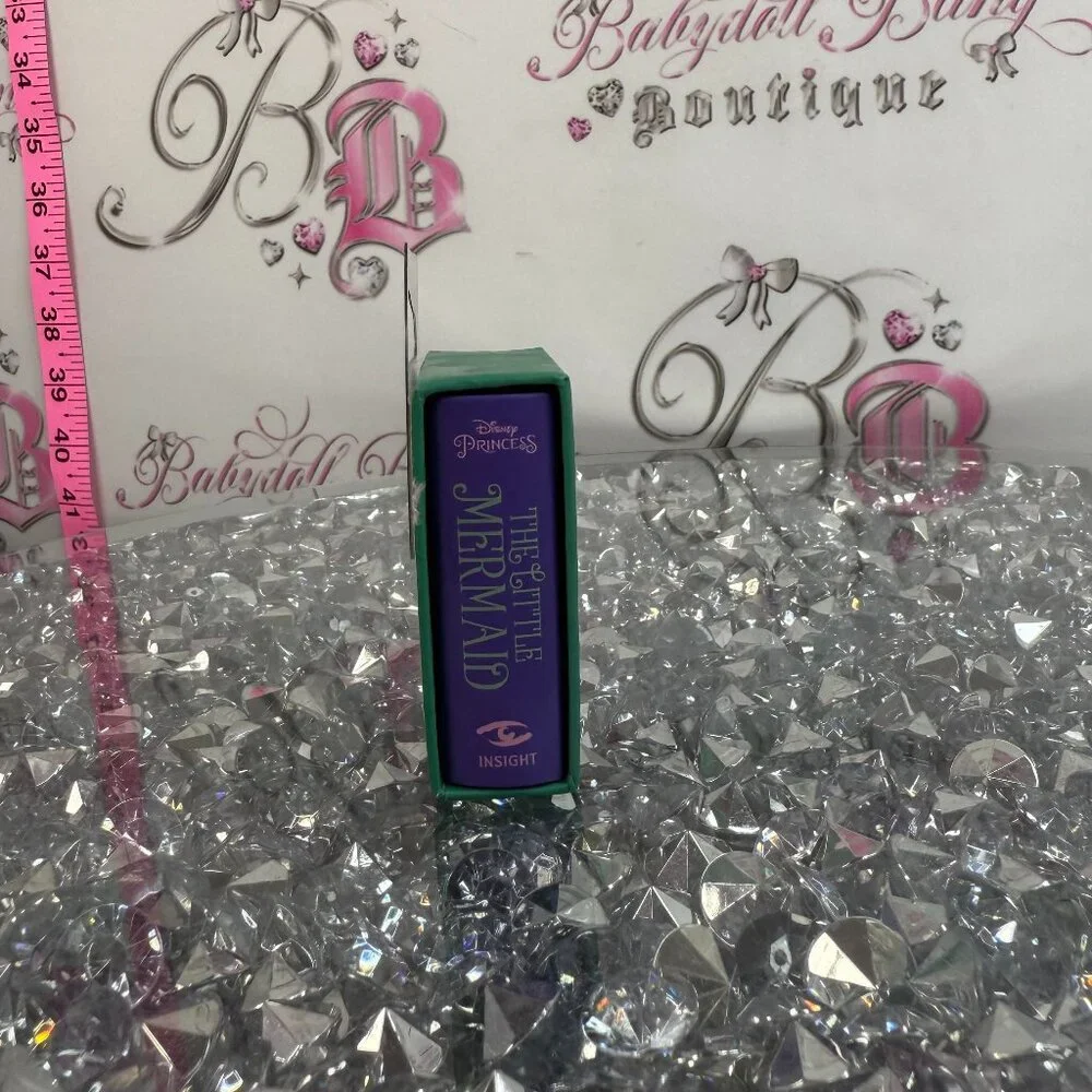 disney princess little mermaid purple green miniature book collectables mini
